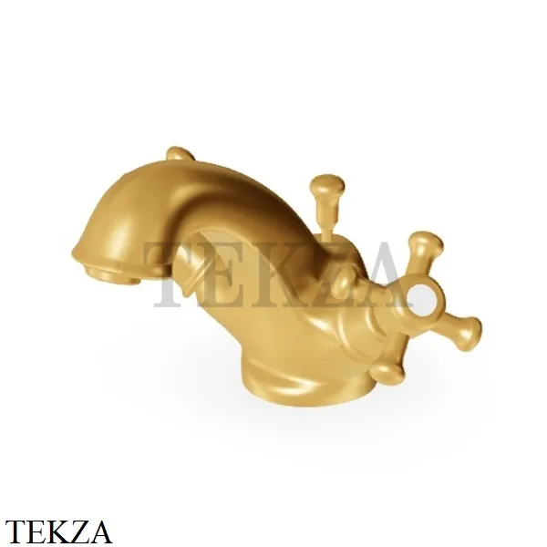 Zucchetti Delfi Смеситель для раковины с донным клапаном Z46526.8008C41, brushed gold