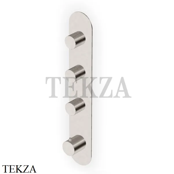Zucchetti Todd Термостат для душа на 3 потока, внешняя часть ZTD665.C3, brushed nickel
