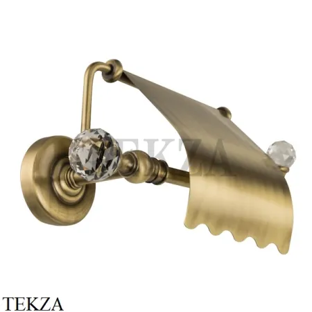 Migliore Amerida SWAROVSKI Держатель рулона туалетной бумаги с крышкой 16557, бронза classic