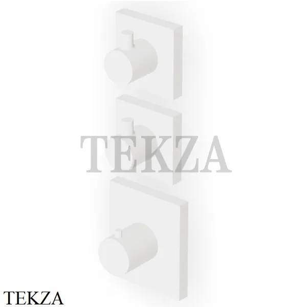 Zucchetti Pan Термостат для душа, 2 выхода, внешняя часть ZP8660.W1, белый goffrato