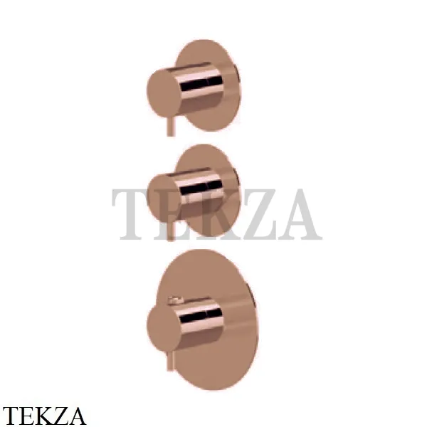 Newform XT Термостат для душа на 2 потока, внешняя часть, 67609E.58.061, PVD Copper bronze