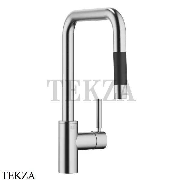 Dornbracht Meta Square Смеситель для кухни Pull-down функцией душа 33870861-93, Brushed Chrome