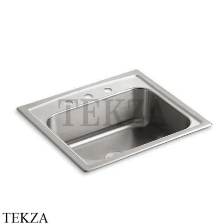 Kohler Toccata Мойка для кухни с 3 отв. под смеситель K-3348-3-NA, нержавеющая сталь