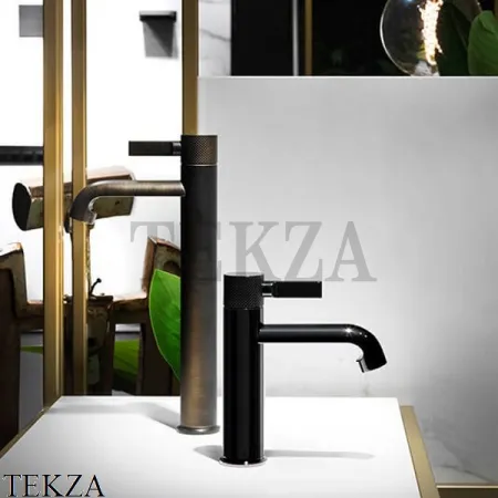 Gessi INCISO Смеситель для раковины высокий, без донного клапана 58004-299, Black XL
