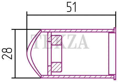 Сунержа Модуль скрытого подключения для МЭМ d 28 мм 032-1522-0028, Матовое золото