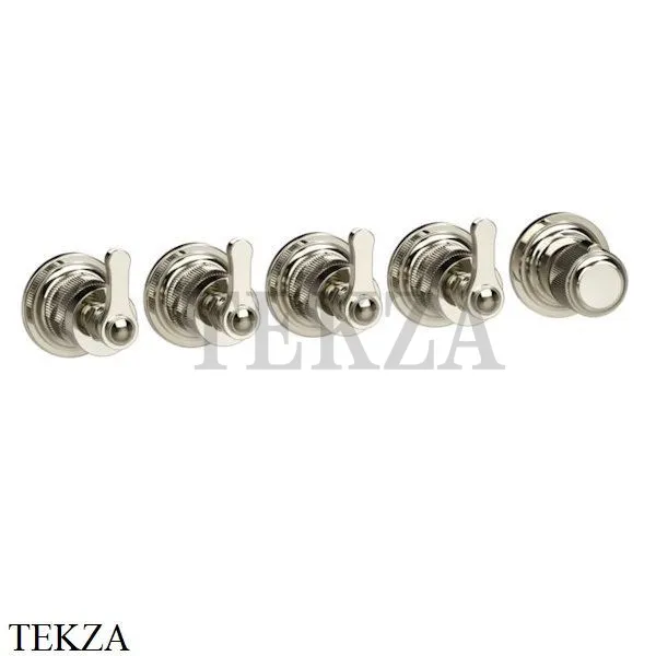 Gessi VENTI20 Термостат для душа, 4 потока, внешняя часть 65338-720, Nickel PVD