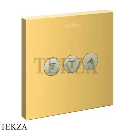 Hansgrohe ShowerSelect Запорно-переключающее устройство, внешняя часть 15764990, золото глянец