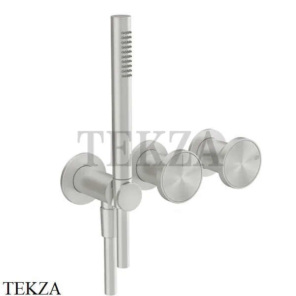 Gessi Origini NEUTRAL Смеситель для душа 2 потока, внешняя часть 66036-149, Finox Brushed Nickel
