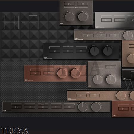 Gessi HI-FI Термостатический смеситель на 4 потока, внешняя часть 63016-299, Black XL