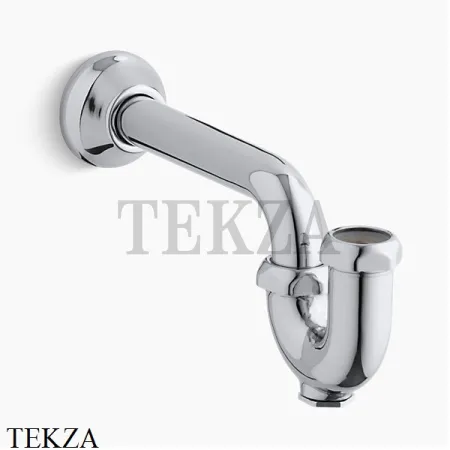 Kohler Сифон трубчатый для раковины короткий K-8998-CP, хром глянец
