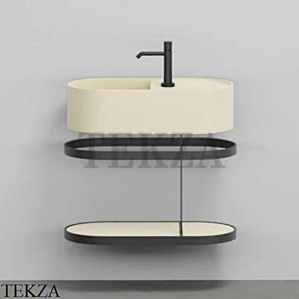 Cielo Les Petites Ovale 60 Консоль с раковиной LPLAO60, керамическая полка, Canapa