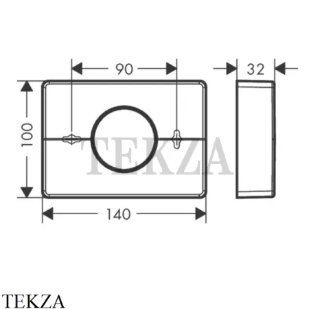 Hansgrohe AddStoris Диспенсер для гигиенических пакетов 41773000, хром глянец