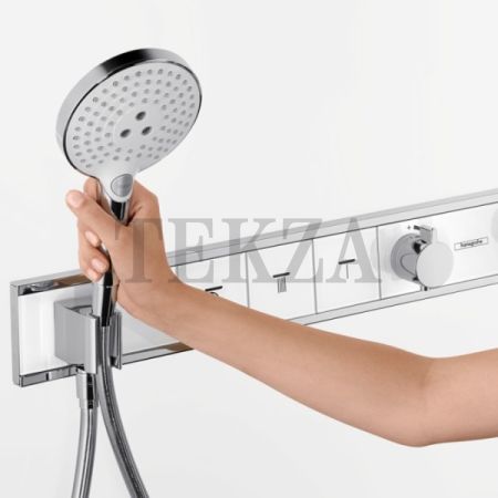 Hansgrohe RainSelect Термостатический модуль, 4 потока, белый/хром глянец, внешняя часть