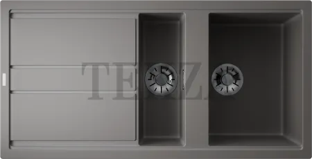 Omoikiri Kitagawa 100-2 Кухонная мойка Artceramic две чаши 4993804 leningrad grey