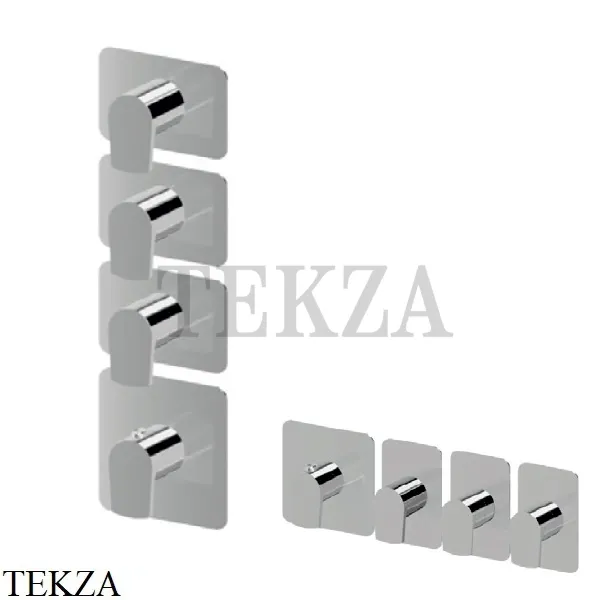Newform HAKA Смеситель для душа, 3 потока, внешняя часть 69871E.21.018, хром глянец