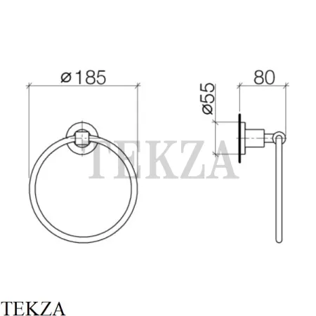 Dornbracht TARA Полотенцедержатель кольцевой 83200892-00, хром глянец