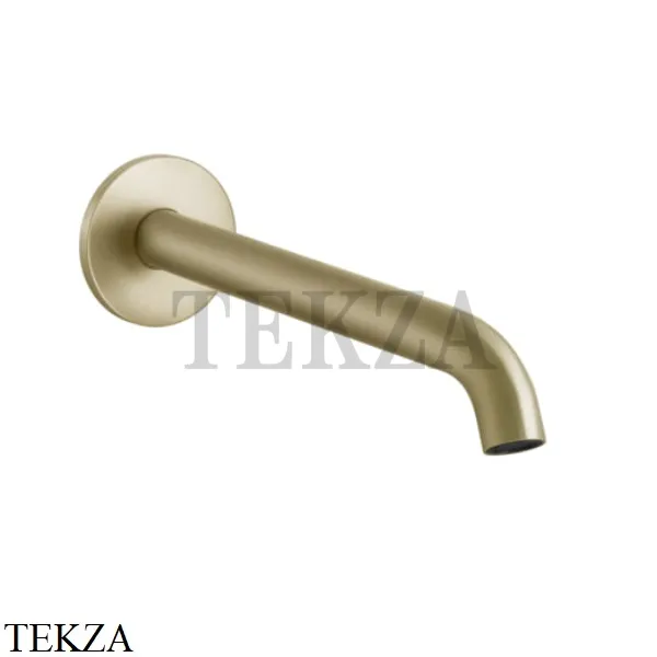 Gessi 316 FLESSA Излив для раковины настенный длинный 54110-727, Brushed Brass
