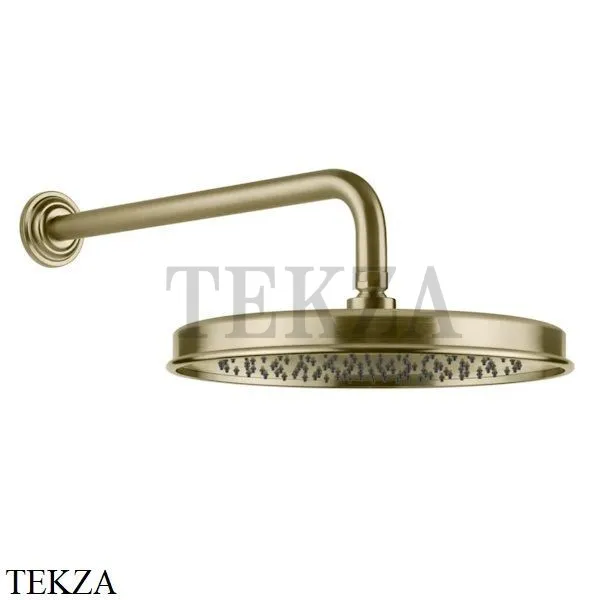 Gessi VENTI20 Верхний душ 300 с настенным креплением 65149-727, Brushed Brass