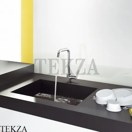Hansgrohe Focus Смеситель для кухни однорычажный поворотный 31820670, черный матовый