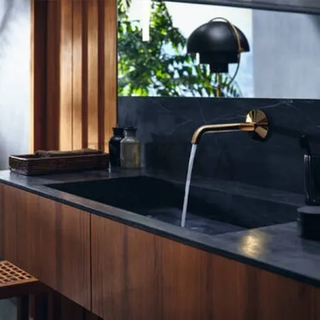 Axor ONE Смеситель для раковины Select, внешняя часть 48112330, Polished Black Chrome