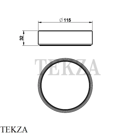 Gessi RILIEVO Мыльница настольная, композит белый 59525-031, белый матовый