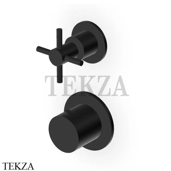 Zucchetti Helm Термостат для душа на 1 поток, внешняя часть ZHM801.XP81, brushed total black PVD