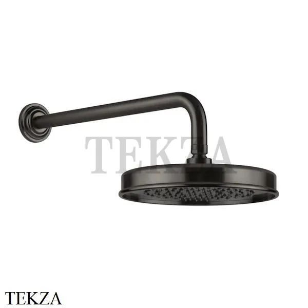 Gessi VENTI20 Верхний душ 200 с настенным креплением 65148-707, Black Metal Brushed
