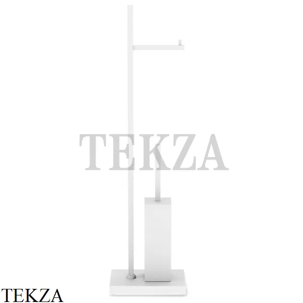 Decor Walther Cube DW 671 напольная стойка с ершиком и бумагодержателем 0801950, белый матовый