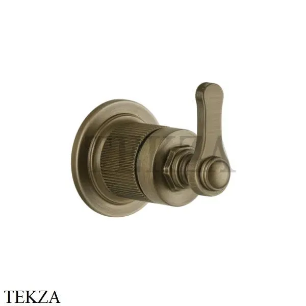Gessi VENTI20 Вентиль запорный, 1 поток, внешняя часть 65247-713, Antique Brass