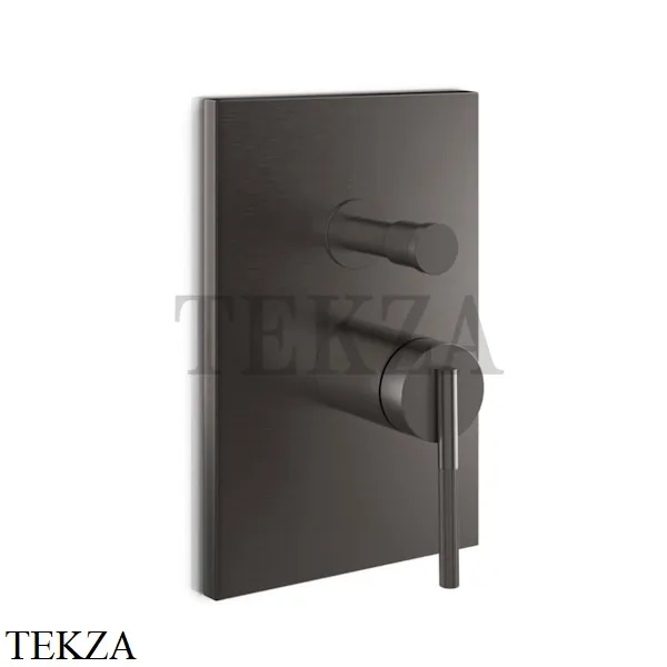 Gessi INGRANAGGIO Смеситель для душа, 2 потока, внешняя часть 63577-707, Black Metal Brushed