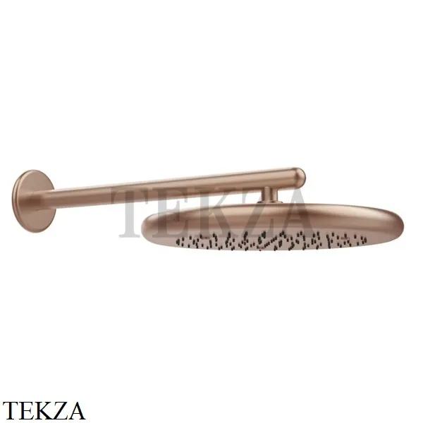 Gessi Goccia Душевая лейка 30,0 с настенным креплением 33756-125, Copper Brushed
