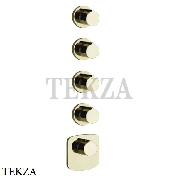 Gessi Ingranaggio-Anello Термостат для душа, 4 потока, внешняя часть 43238-710, Brass PVD