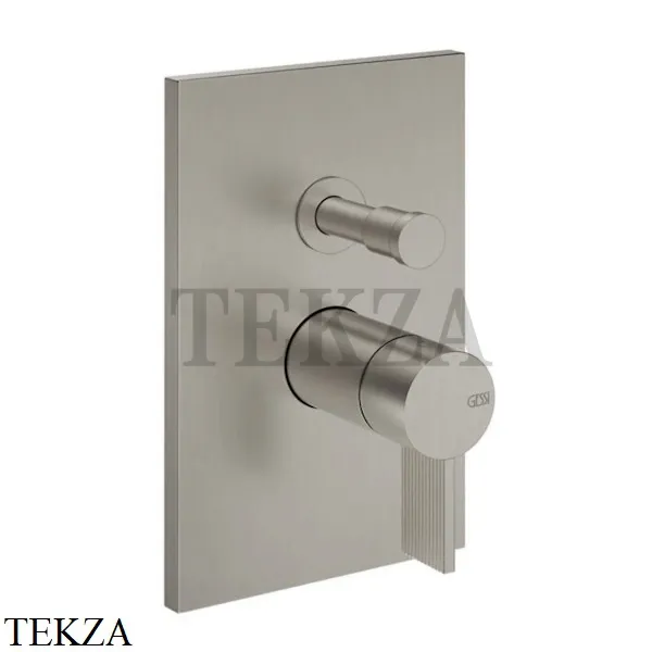 Gessi Inverso RIGATO Смеситель для душа, 2 потока, внешняя часть 73579-149, Finox Brushed Nickel