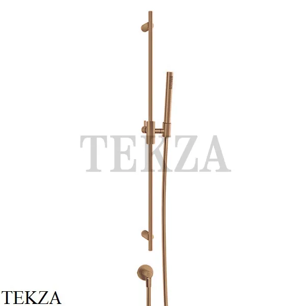 Gessi Habito UNITO Штанга в комплекте с душевой лейкой и выводом воды 70042-726, Warm Bronze Br