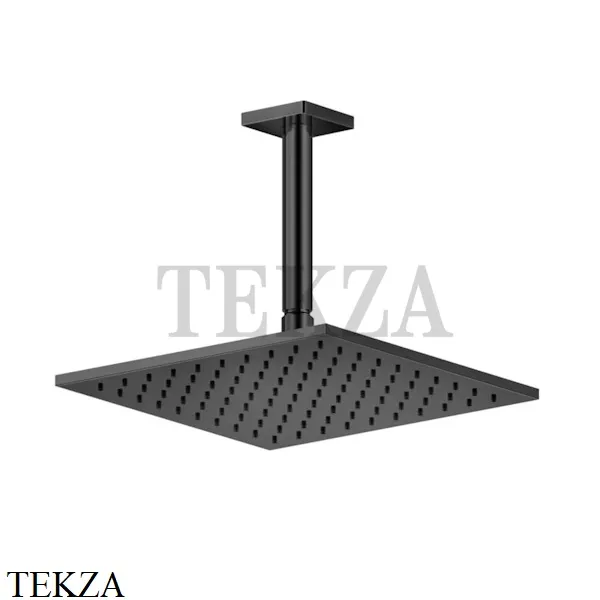Gessi RILIEVO Потолочная душевая лейка с кронштейном под размер 59159-706, Black Metal PVD