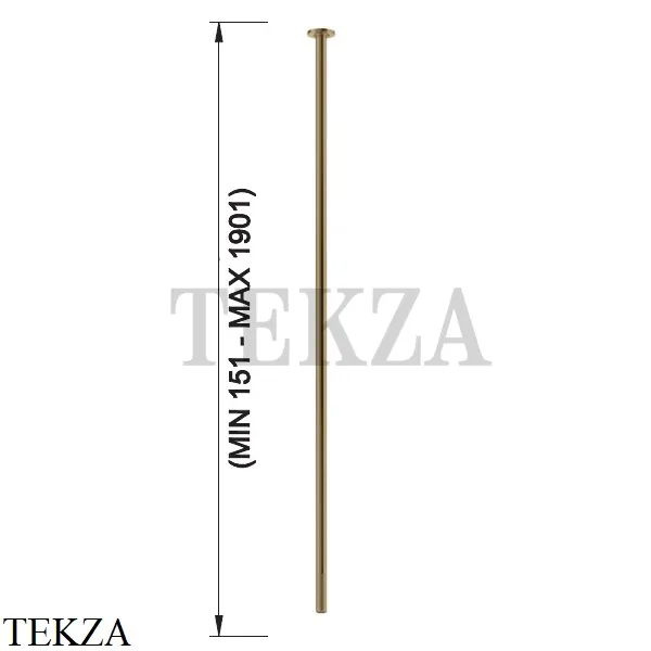 Gessi INCISO Излив для раковины потолочный под размер 15-190 см 58299-726, Warm Bronze Br.