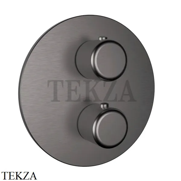 Gessi Goccia Термостат для душа на 3 выхода, внешняя часть 33846-126, Black Metal Brushed