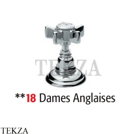 Nicolazzi DAMES ANGLAISES Вентиль запорный 1412CR18, хром глянец