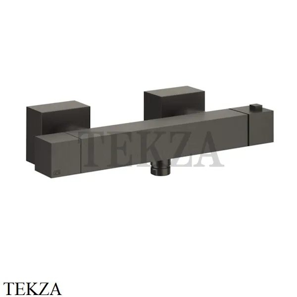 Gessi Rettangolo K Смеситель термостатический для душа 19431-707, Black Metal Brushed