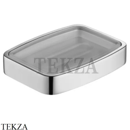 Keuco Elegance Мыльница настольная, хрусталь матовый 11655019001, хром глянец