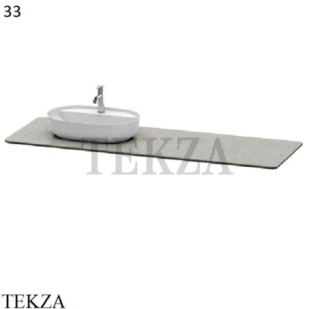 Duravit LUV Столешница-консоль из кварцевого камня, белый матовый структурный