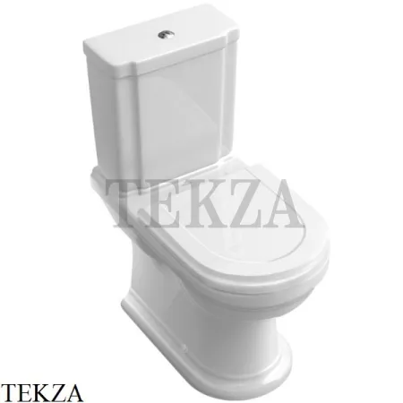 Villeroy & Boch Hommage Унитаз компакт 666210R1, сиденье микролифт, белый глянец, ceramicplus