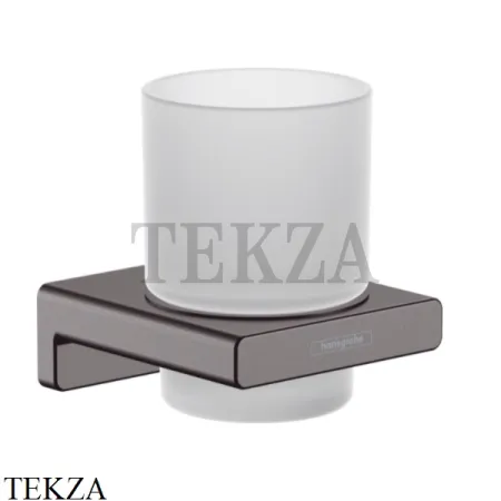 Hansgrohe AddStoris Стакан для зубных щеток настенный 41749340, черный хром brushed