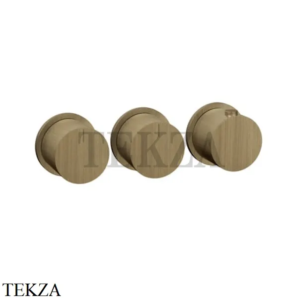 Gessi Habito Bath-shower Термостат на 2 потока, внешняя часть 63434-713, Antique Brass