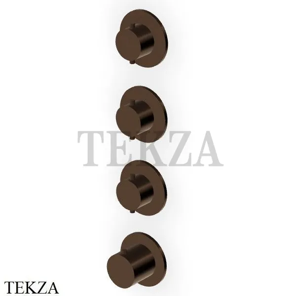 Zucchetti Helm Термостат для душа на 3 потока, внешняя часть ZHE803.XP21, brushed chocolate PVD