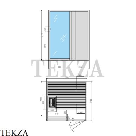 Effegibi YOKU.D 60 Сауна домашняя финская или BIO SA70200015