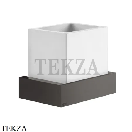Gessi Rettangolo Стакан для щеток настенный, композит белый 20807-707, Black Metal Brushed