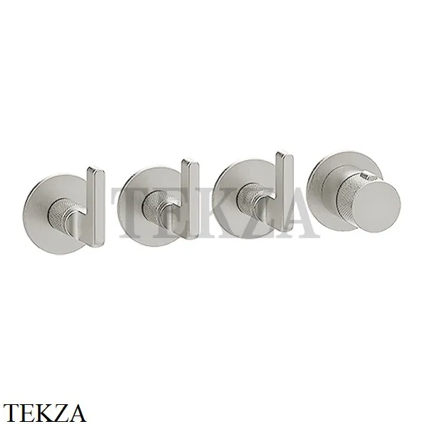 Gessi INCISO SHOWER Термостатический смеситель, 3 потока, внешняя часть 58336-720, Nickel PVD