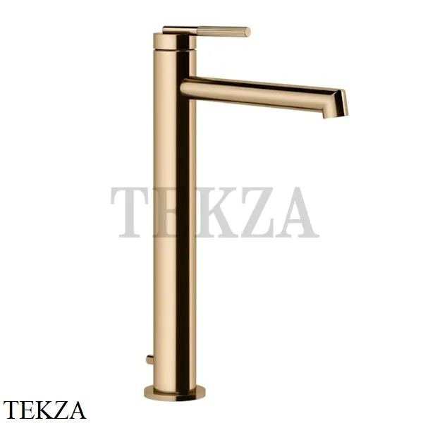 Gessi INGRANAGGIO Смеситель для раковины длинный, с донным клапаном 63505-735, Warm Bronze PVD