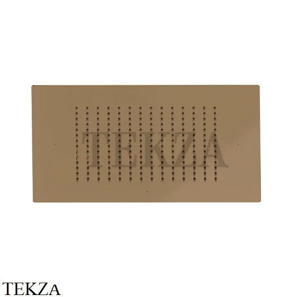 Newform Душевая лейка квадрат, стальная с дождевой струей 683.47.083, Groove Bronze